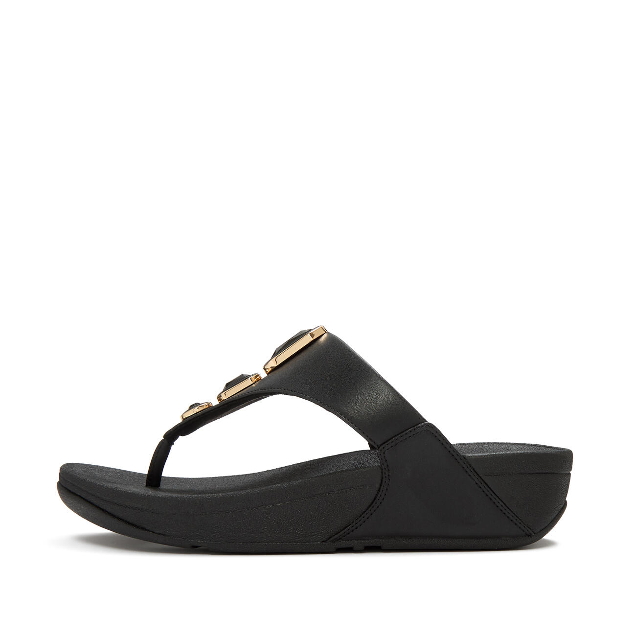 FITFLOP Lulu Bold Crystals teenslippers  ZWART 36 3/7