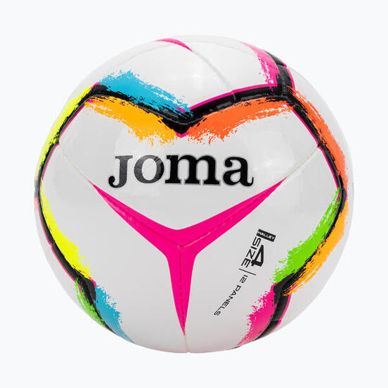 Voetbal Joma Halley II wit/fluor roze maat 4