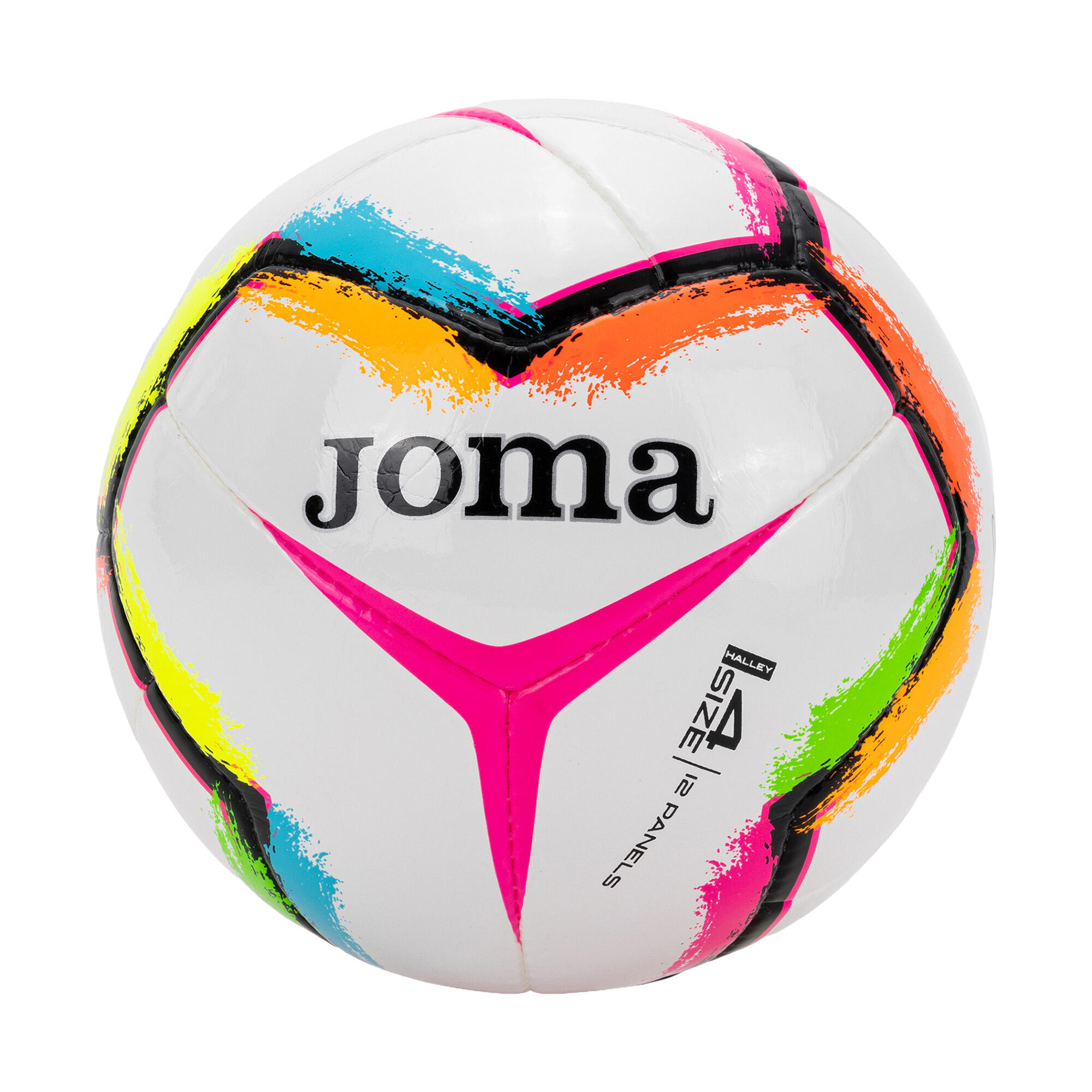 Piłka do piłki nożnej Joma Halley II white/fluor pink rozmiar 4 3/3