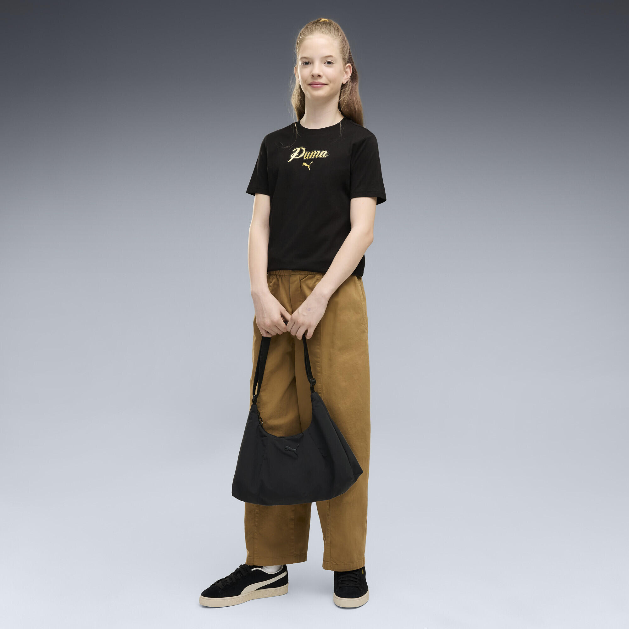 T-shirt Essentials Script Glitter per ragazzi PUMA 4/5