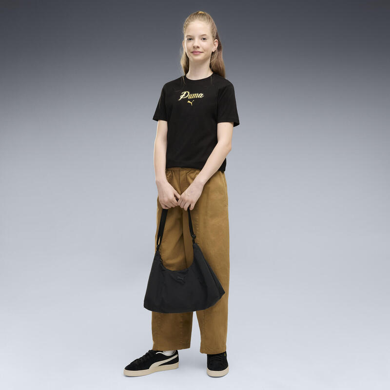 Tricou Essentials Script Glitter fete PUMA