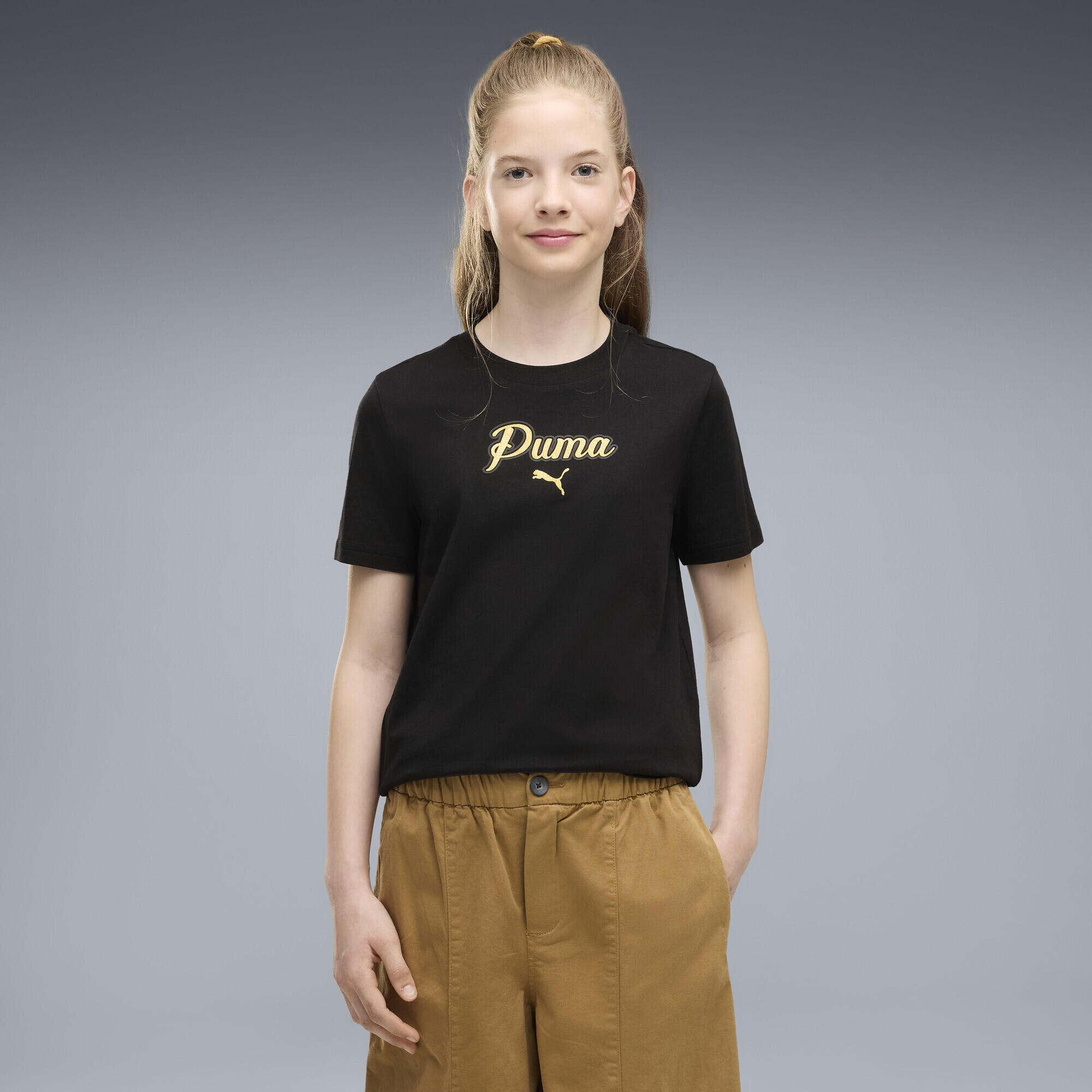 T-shirt Essentials Script Glitter per ragazzi PUMA 2/5