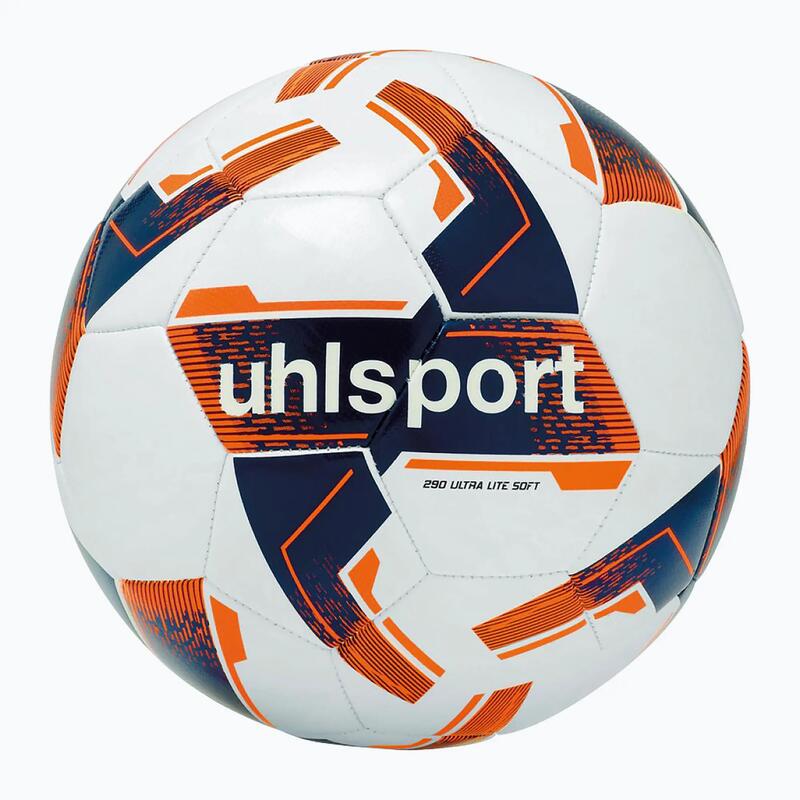 Minge de fotbal uhlsport Lite Soft 290 alb/bleumarin/orange fluo mărimea 3