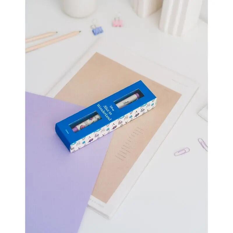 Penna bianca per bambini a tema Alice nel Paese delle Meraviglie 4/4