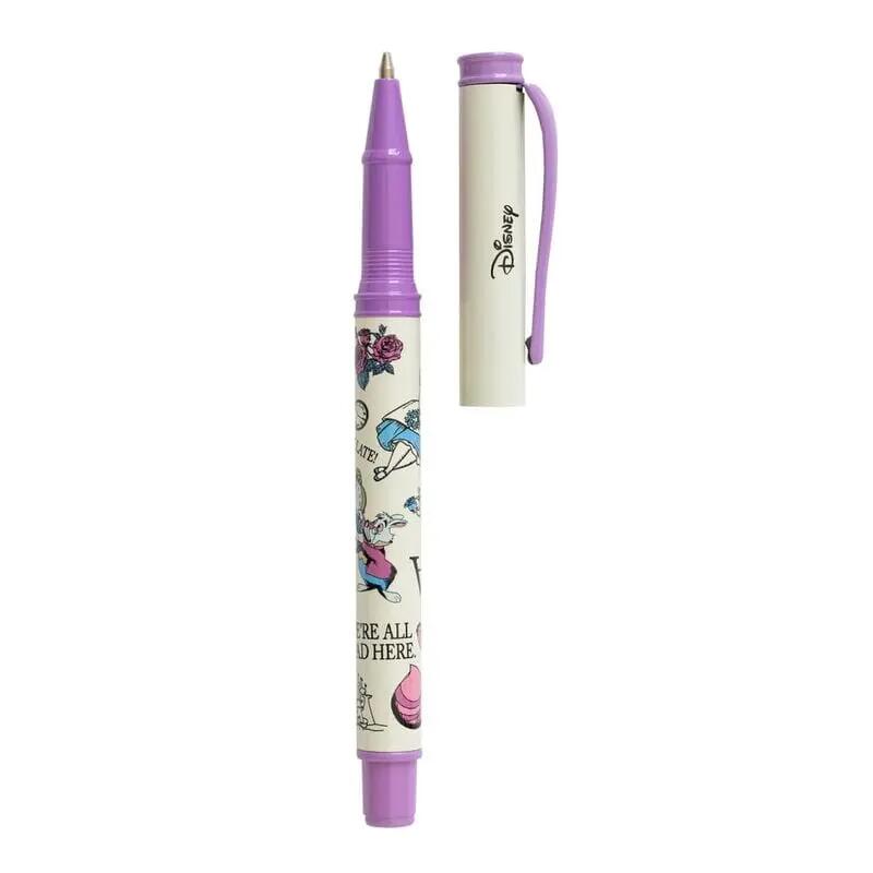Penna bianca per bambini a tema Alice nel Paese delle Meraviglie 3/4
