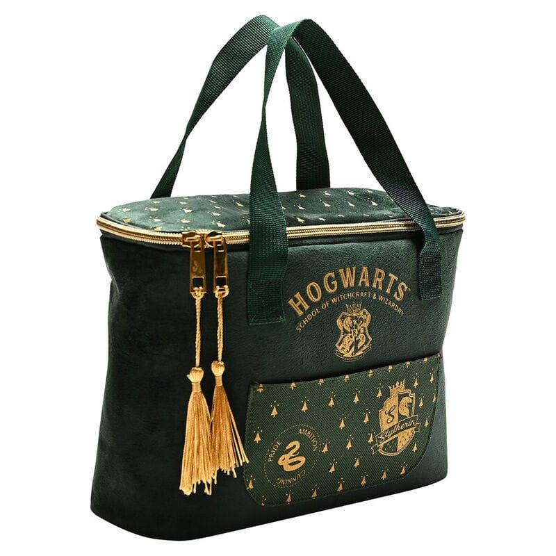Sac à goûter pour enfant Serpentard Harry Potter en velours vert 2/4