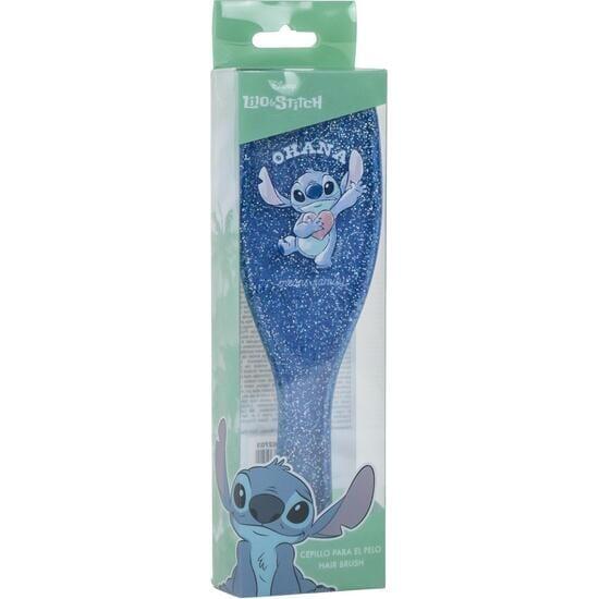 Brosse démêlante pailletée Stitch pour enfants - Bleue 2/4
