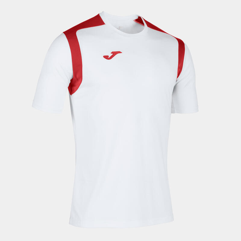 T-shirt manga curta Rapaz Joma Championship v branco vermelho