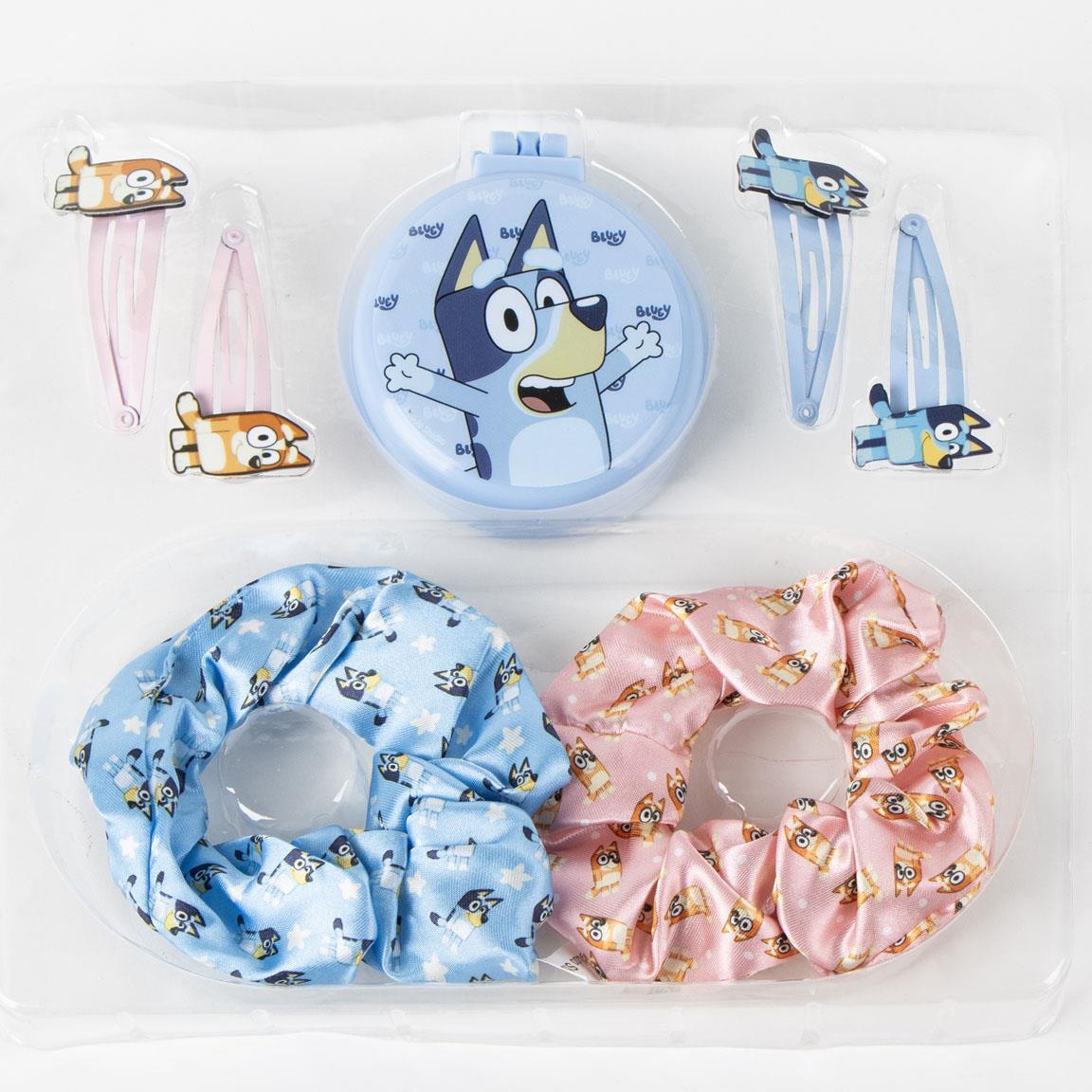 Ensemble d'accessoires pour cheveux pour enfants Bluey 7 pièces avec brosse 3/7