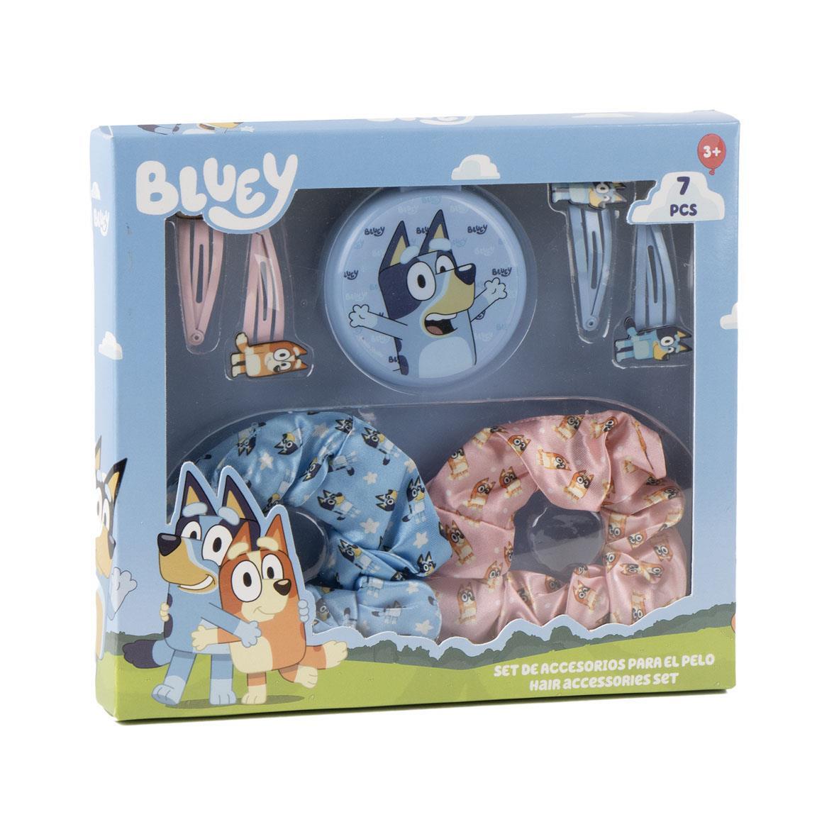 Ensemble d'accessoires pour cheveux pour enfants Bluey 7 pièces avec brosse 2/7