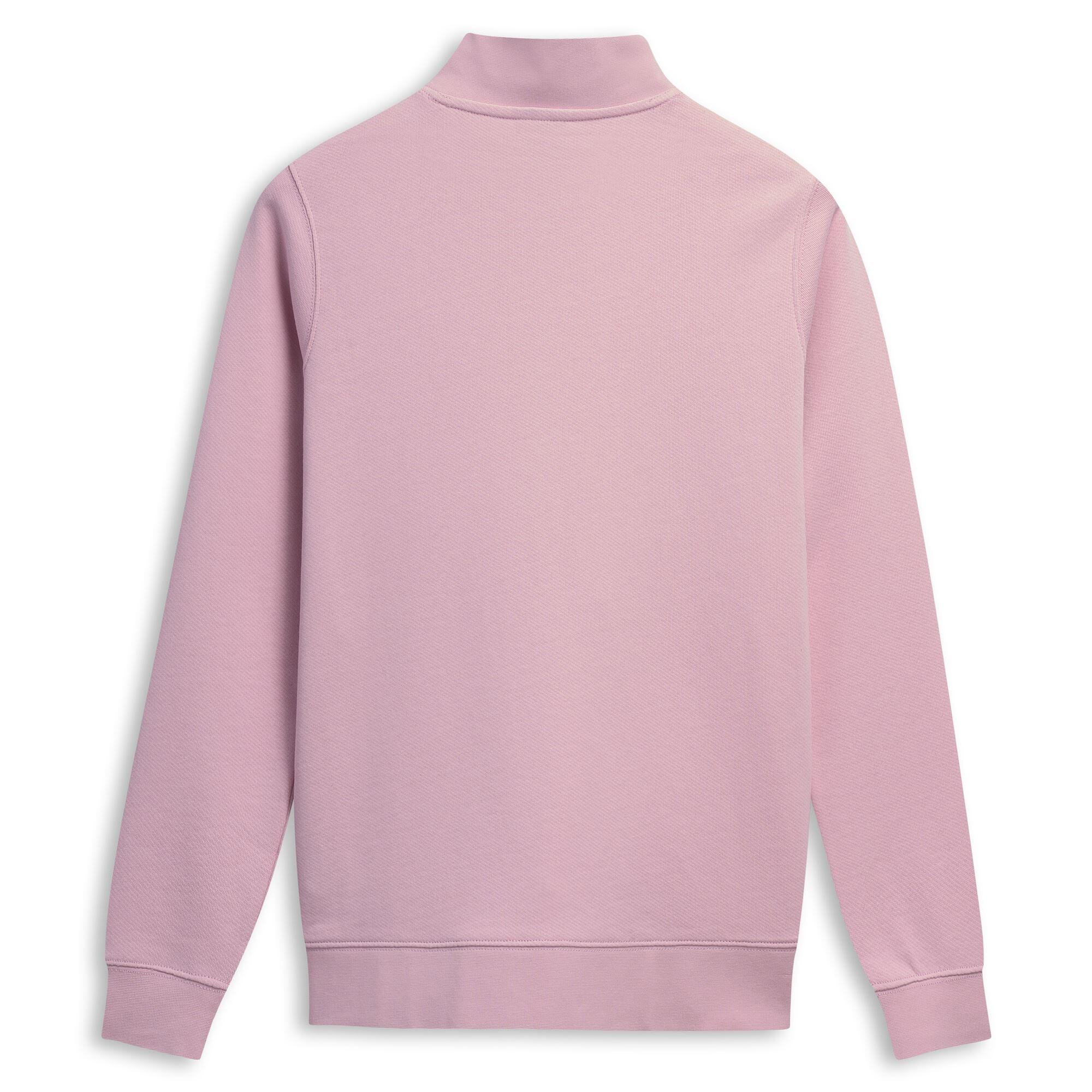 Felpa con zip da donna in cotone rosa da lifestyle 3/5