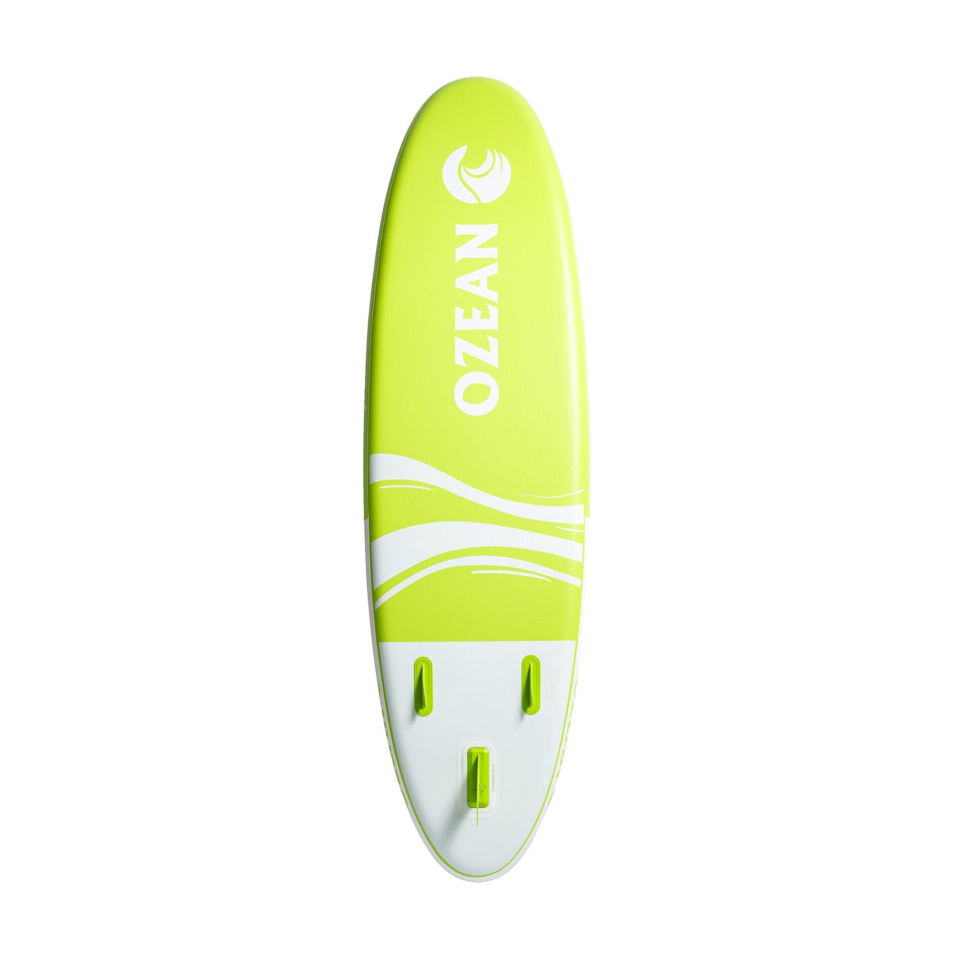 Prancha SUP OZEAN 305 cm insuflável - Paddle + 11 acessórios Verde 3/8