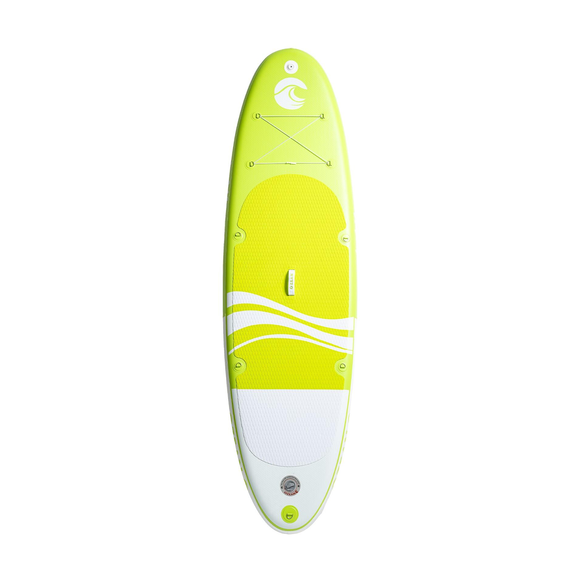 Prancha SUP OZEAN 305 cm insuflável - Paddle + 11 acessórios Verde 2/8