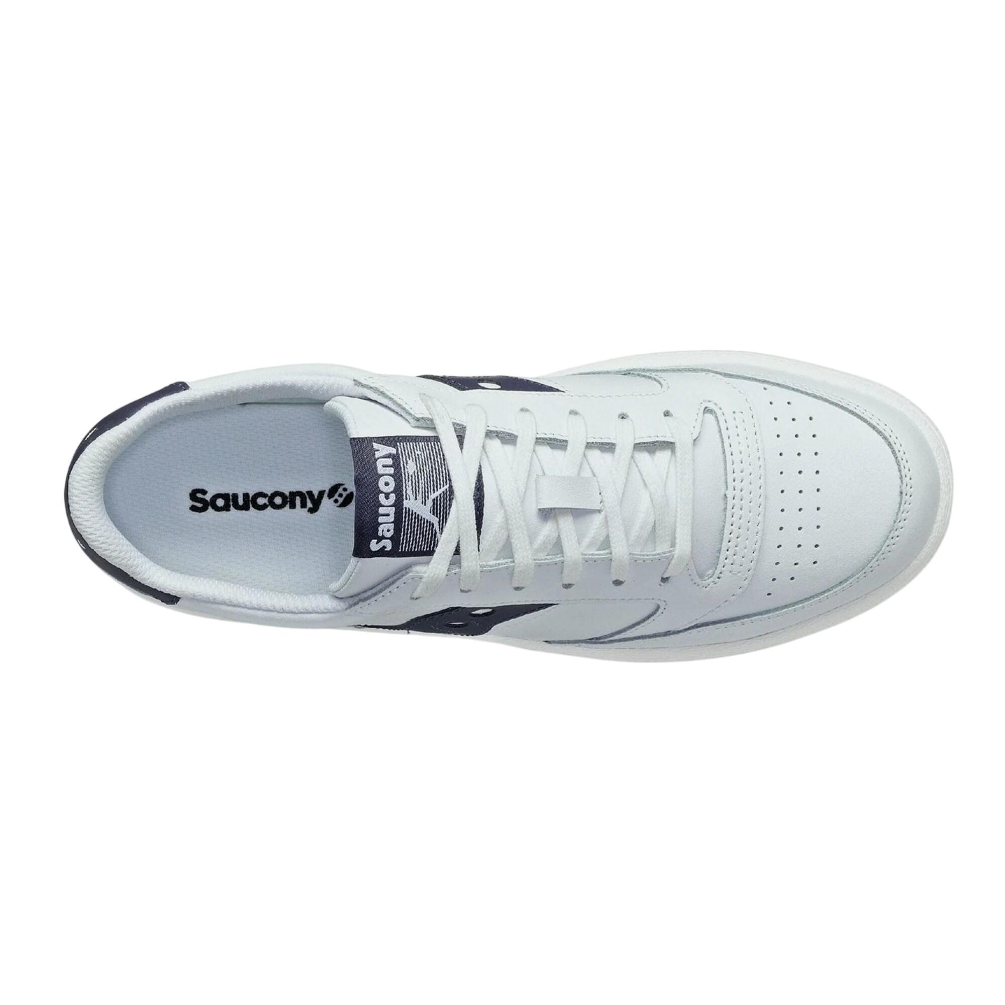 "Jazz" Sneaker für , Leder, Cupsohle Damen Weiß/Marine 3/4