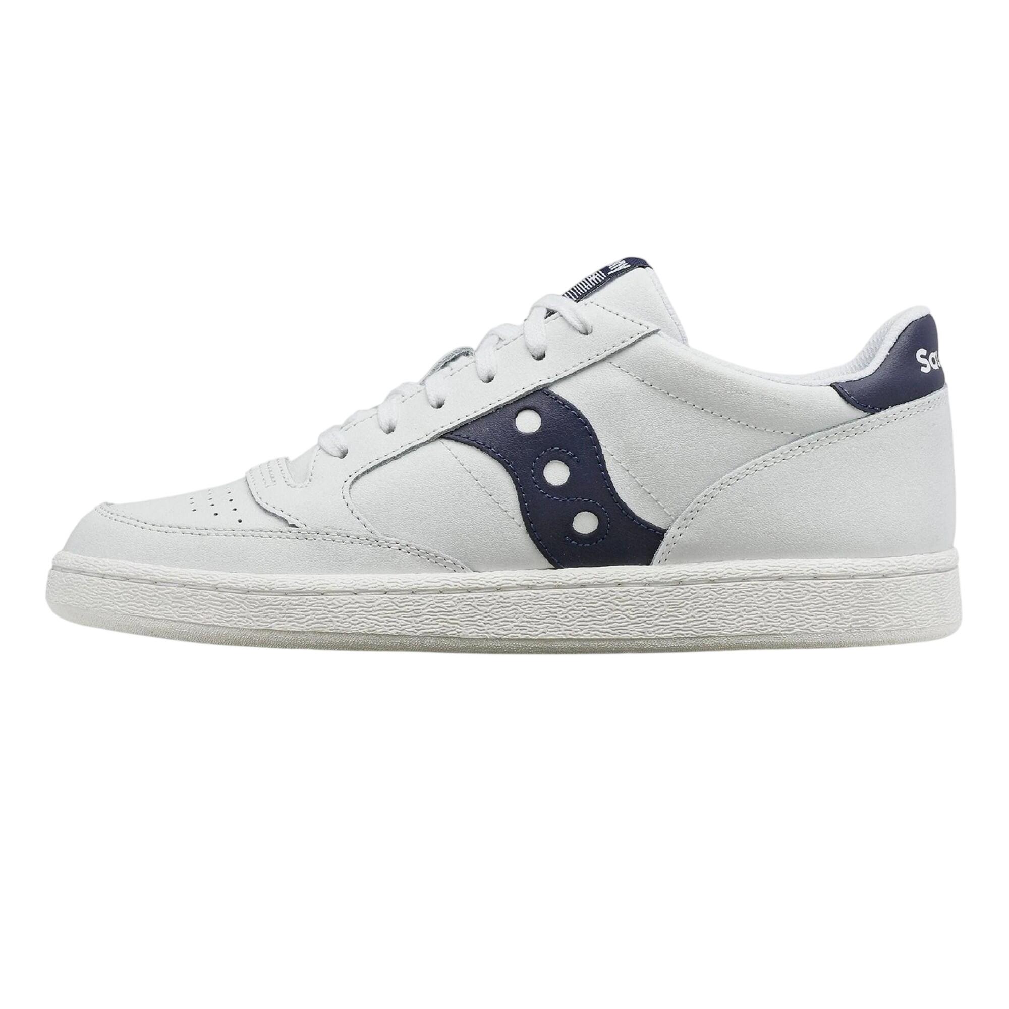 "Jazz" Sneaker für , Leder, Cupsohle Damen Weiß/Marine 2/4