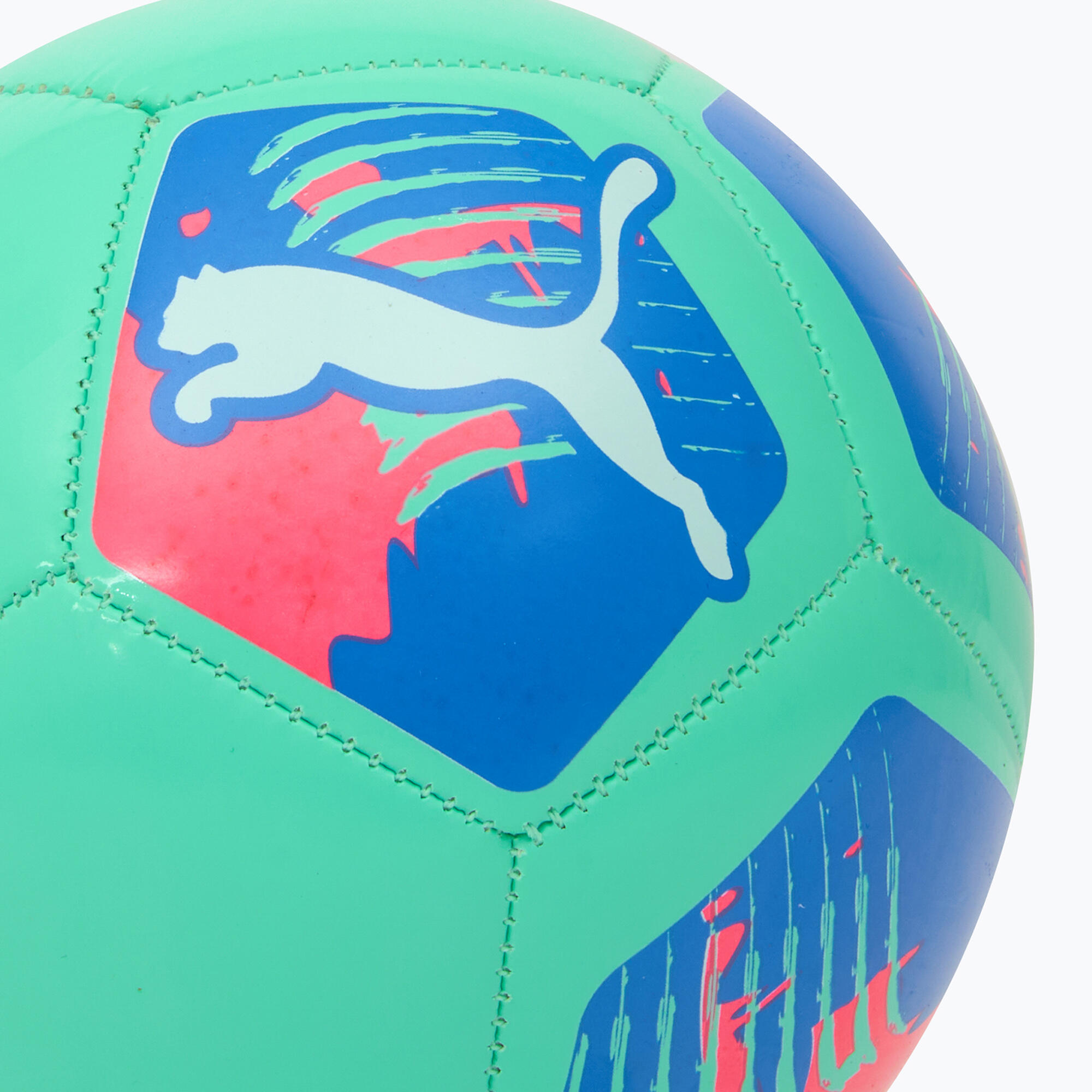 Bola de mini futebol PUMA Big Cat Miniball electric peppermint tamanho 1 3/4