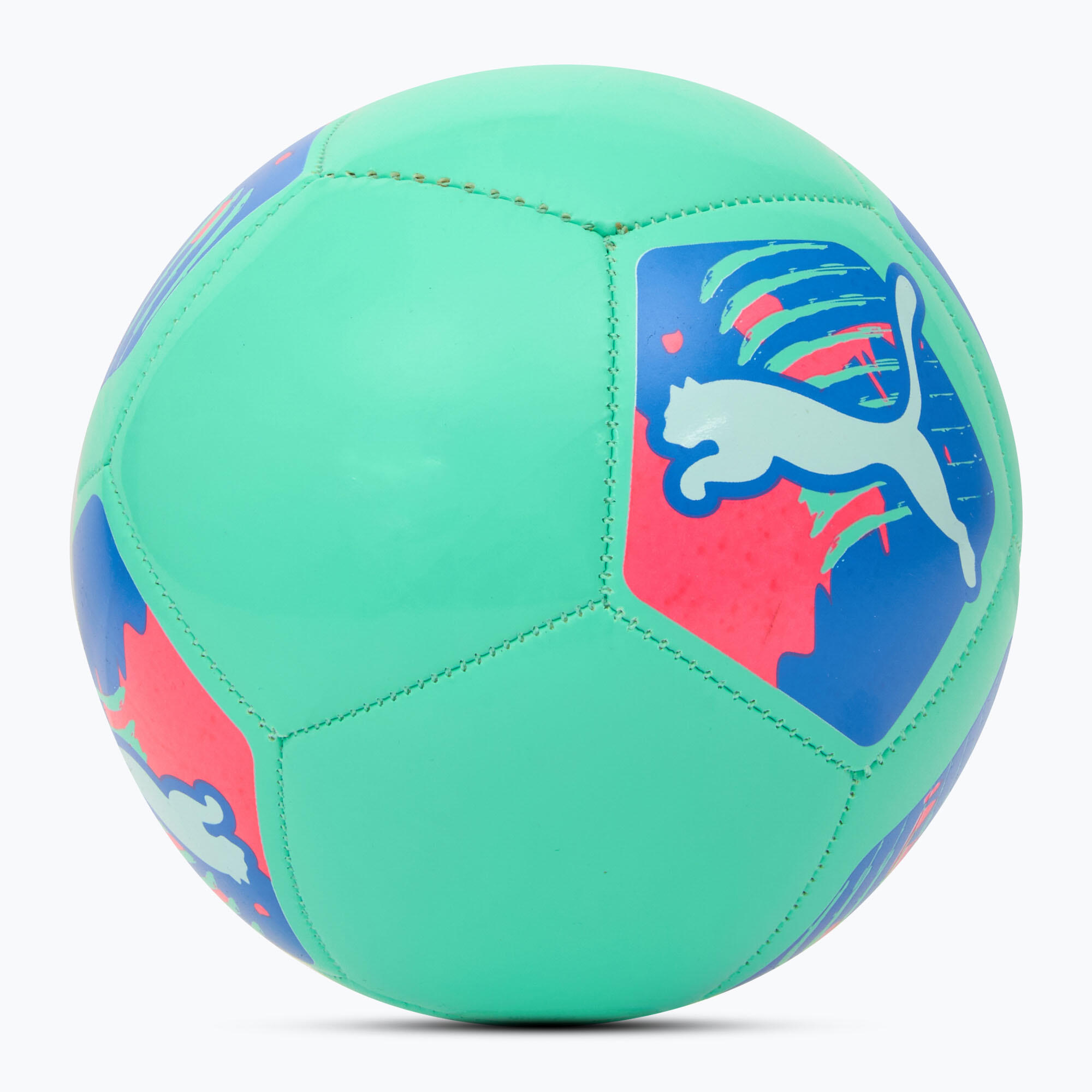 Bola de mini futebol PUMA Big Cat Miniball electric peppermint tamanho 1 2/4