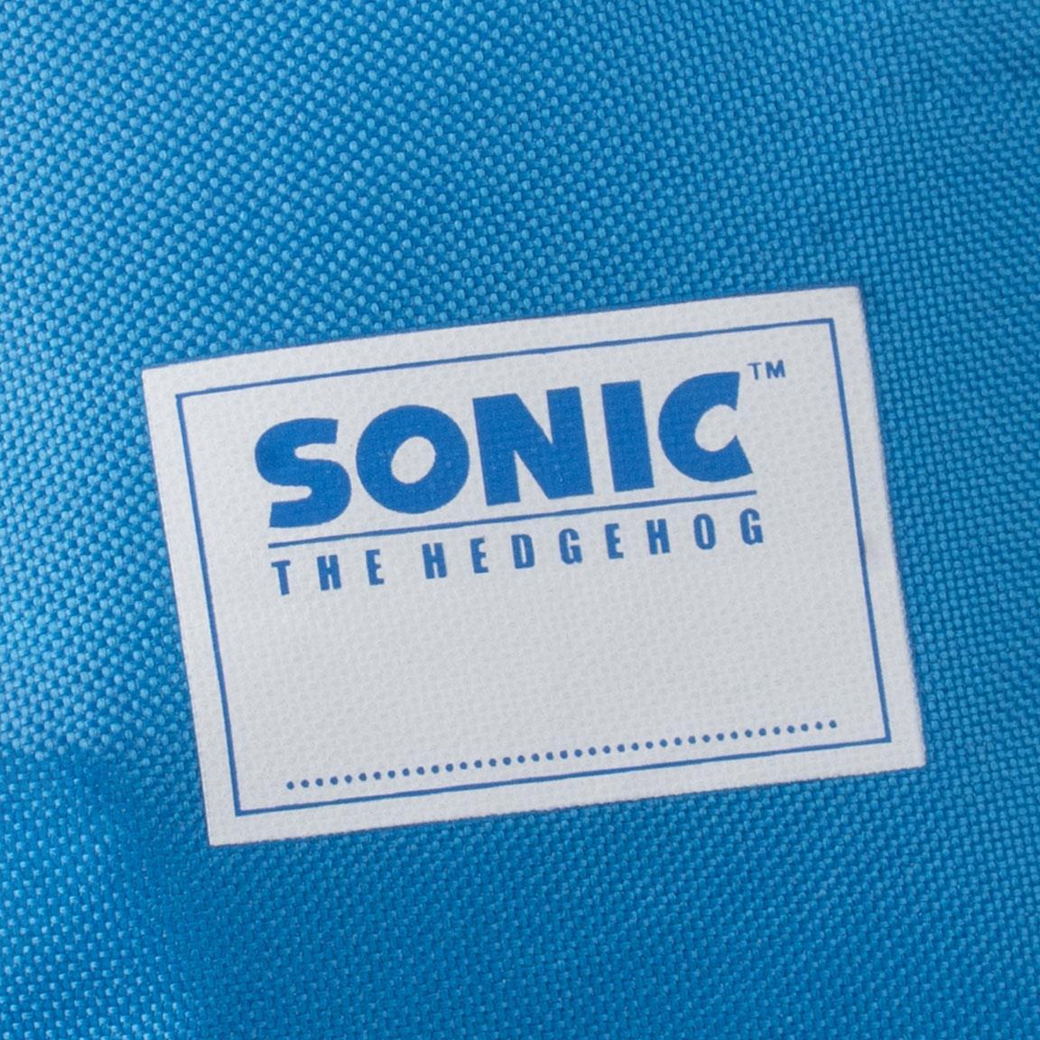 Saco Mochila Infantil Sonic de Poliéster con Cierre de Cordón Azul 5/6