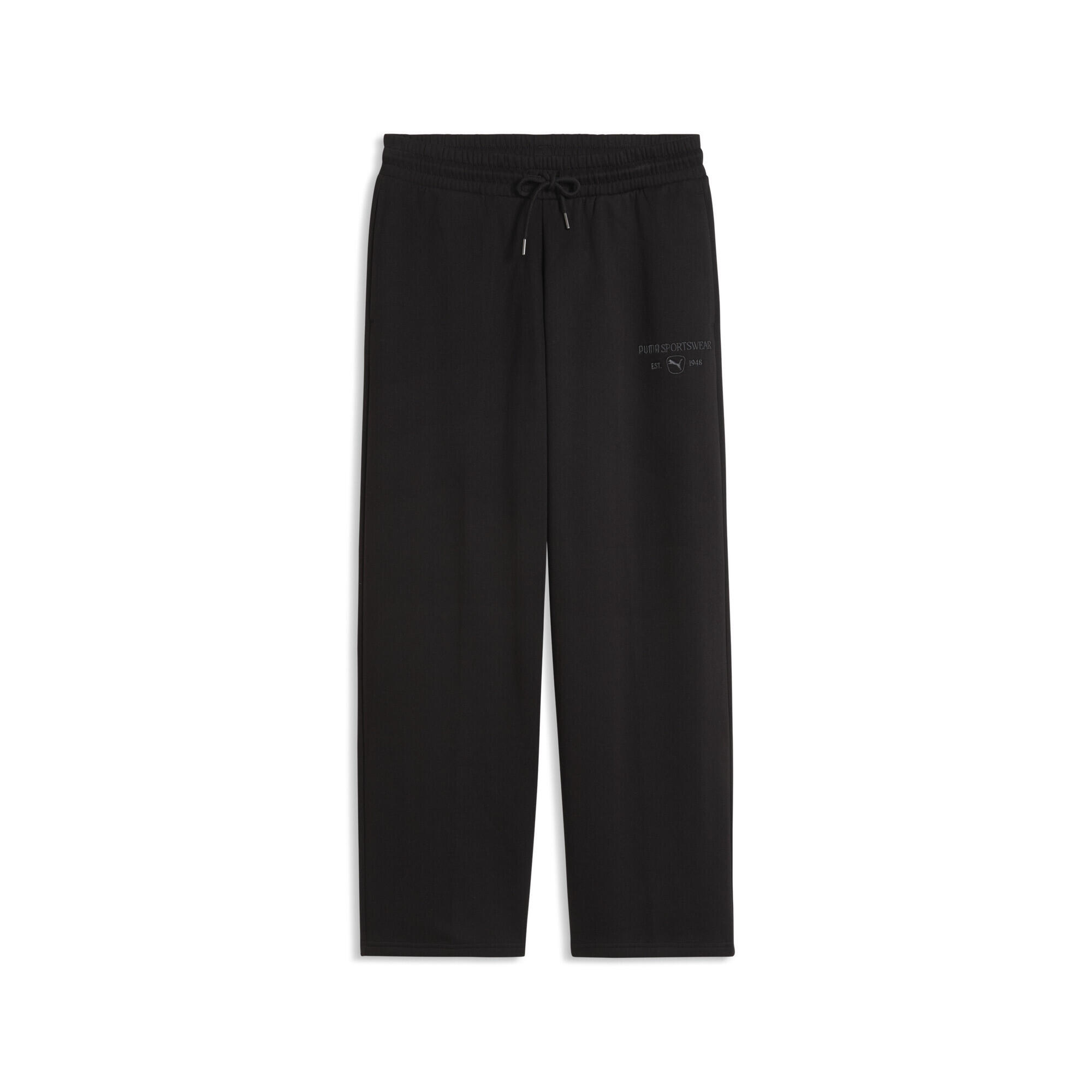 Pantaloni de trening PUMA Class Fleece cu croială dreaptă pentru femei PUMA