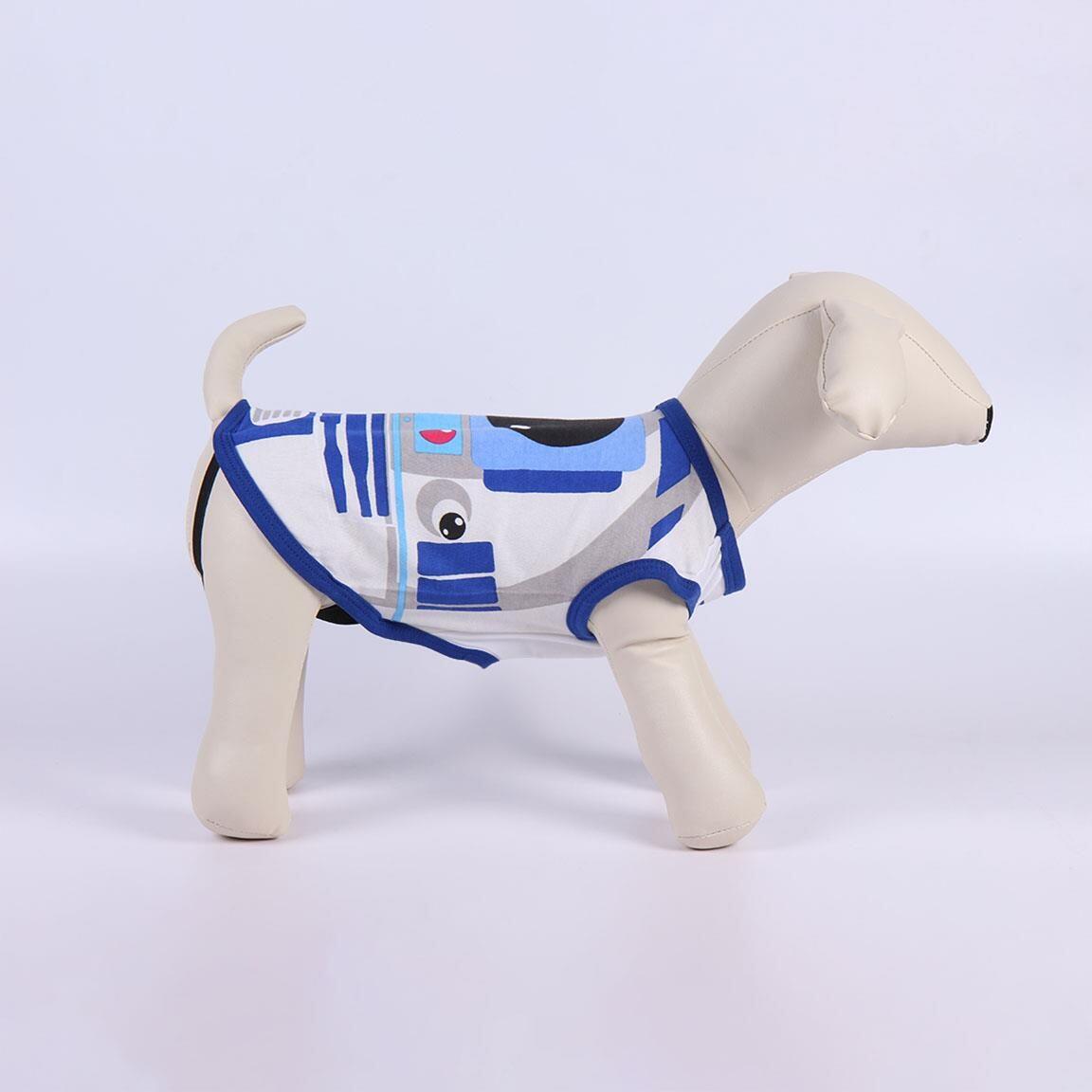 T-shirt Star Wars R2-D2 pour chien, jersey simple, bleu et blanc 5/5