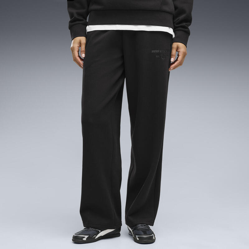 Pantaloni de trening PUMA Class Fleece cu croială dreaptă pentru femei PUMA