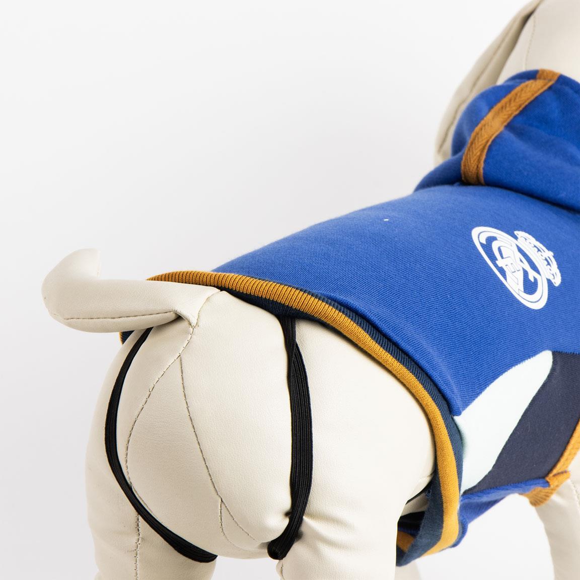 Sweat-shirt pour chien Real Madrid, polaire, tissu bleu doux 3/5