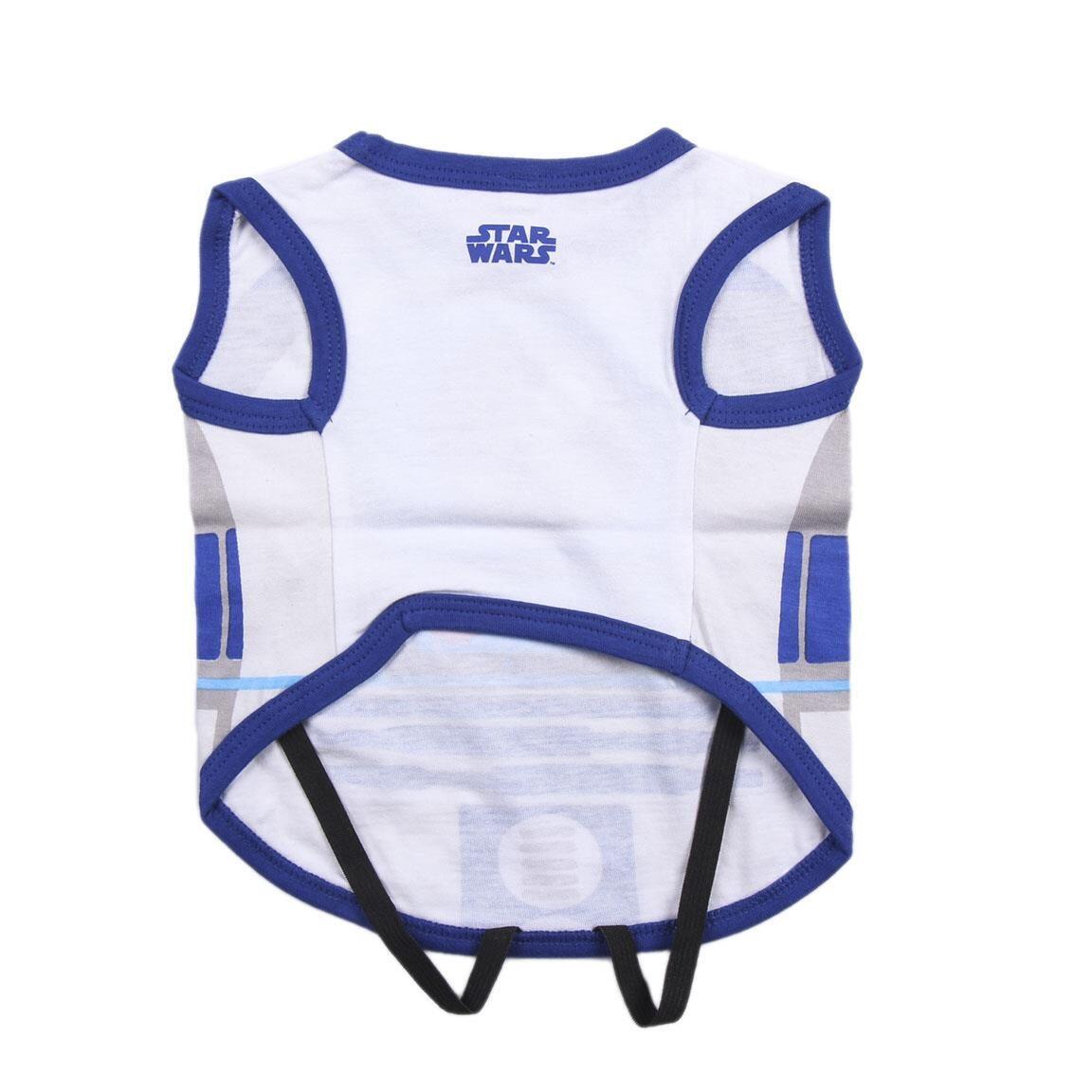 T-shirt Star Wars R2-D2 pour chien, jersey simple, bleu et blanc 3/5