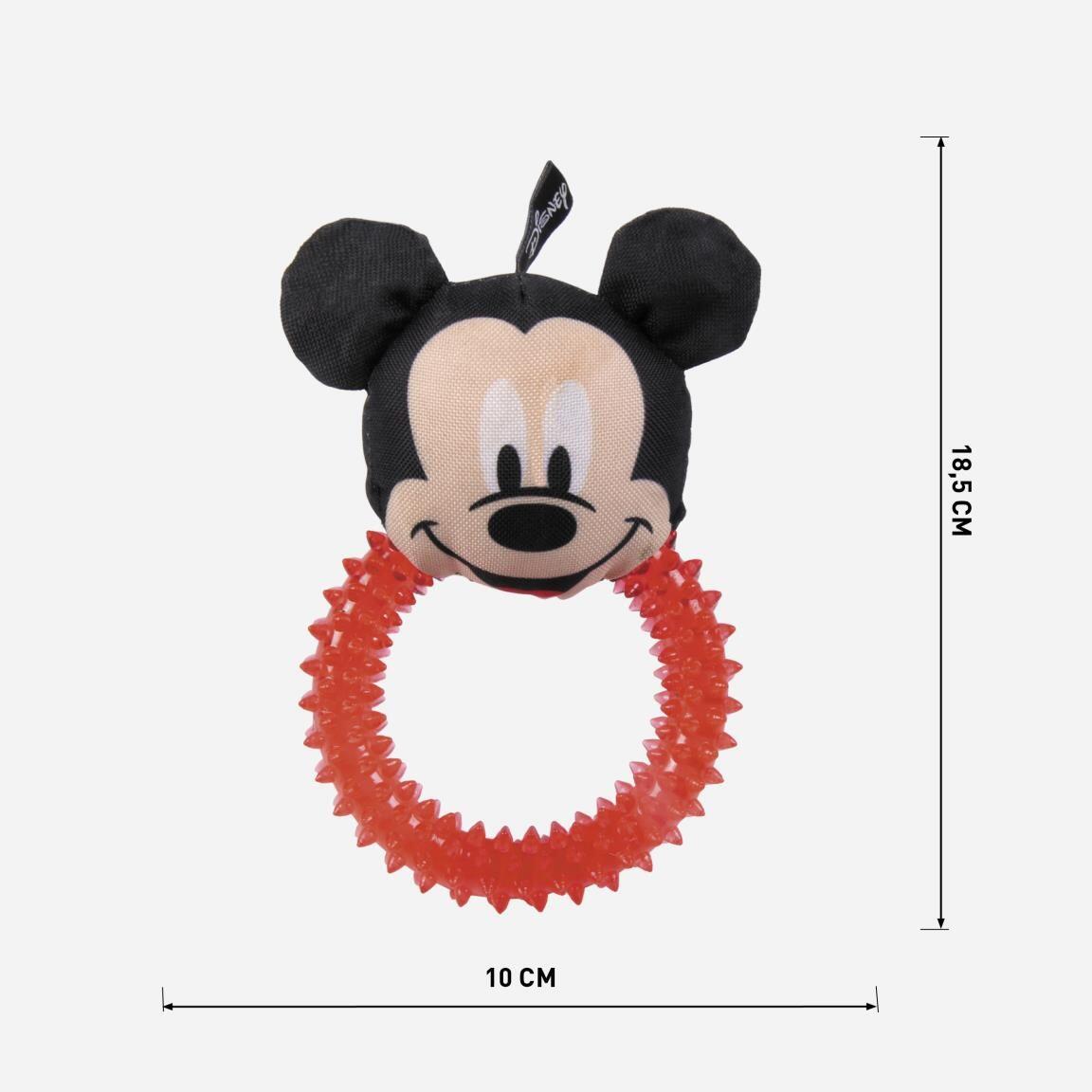 Juguete para Perro Mickey de Cuerda Trenzada, Tejido Suave Rojo y Negro 5/7