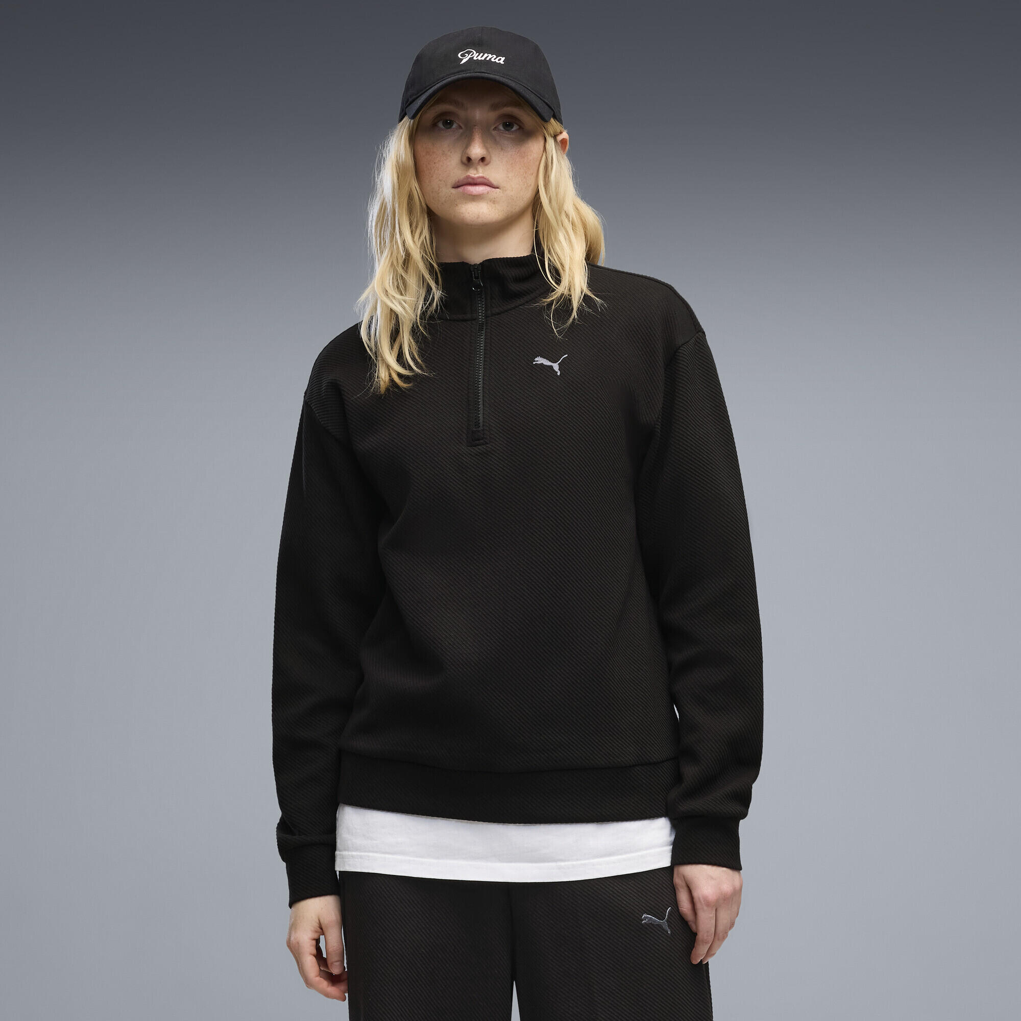 Sudadera Essentials Elevated Standard de cuello con cremallera Mujer PUMA 2/5