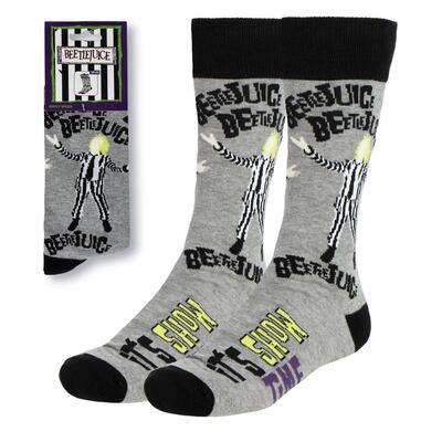 Calzini da adulto Beetlejuice in morbido cotone traspirante grigi