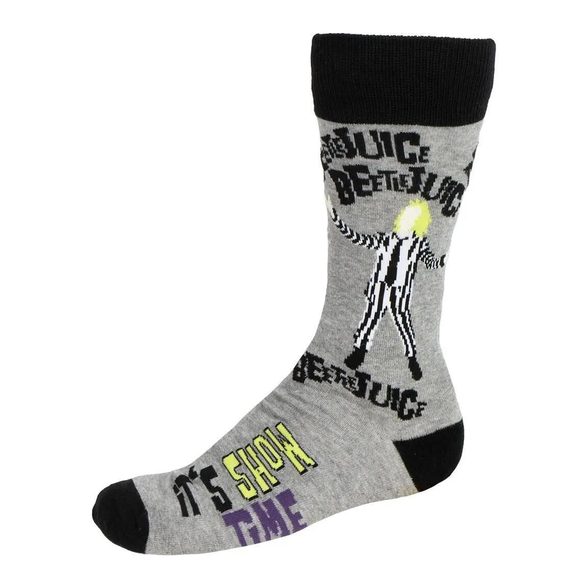 Calzini da adulto Beetlejuice, in morbido cotone traspirante, grigi 2/5