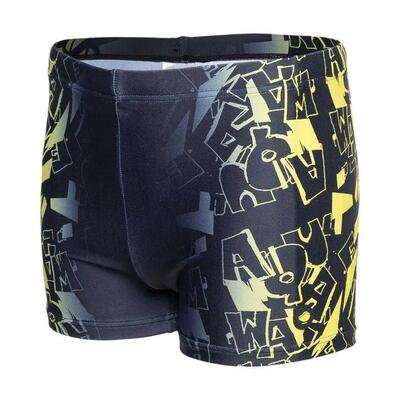 Costume Da Bagno A Pantaloncino Ragazzi Aquawave Atos Blu Navy Giallo