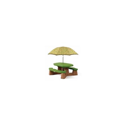 Table picnic Naturally Playful avec parasol- socle brun