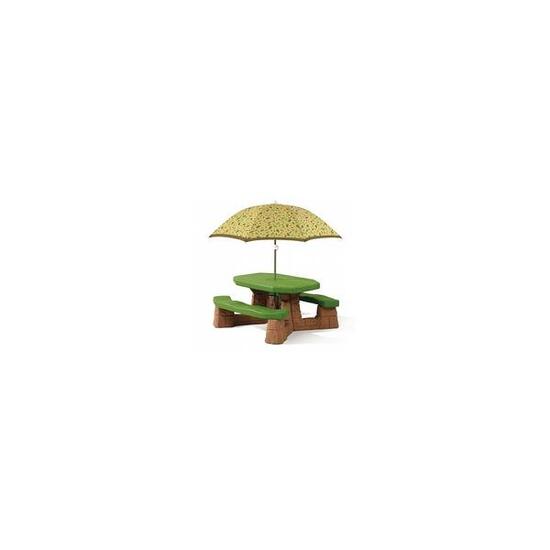 Table picnic Naturally Playful avec parasol- socle brun