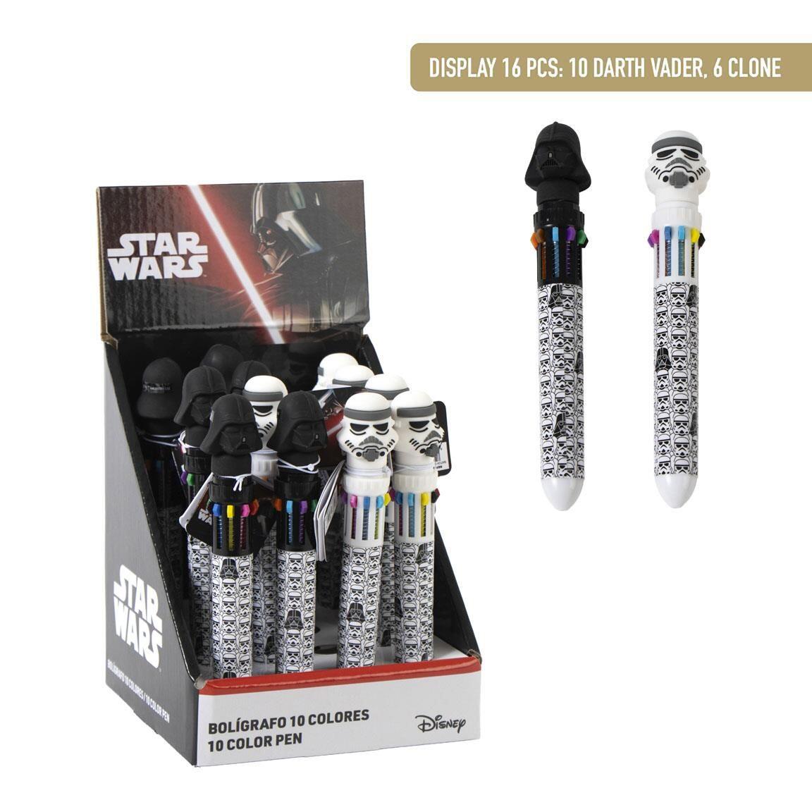 Stylo à bille Star Wars pour enfants, 10 couleurs, multicolore, noir et blanc 7/7