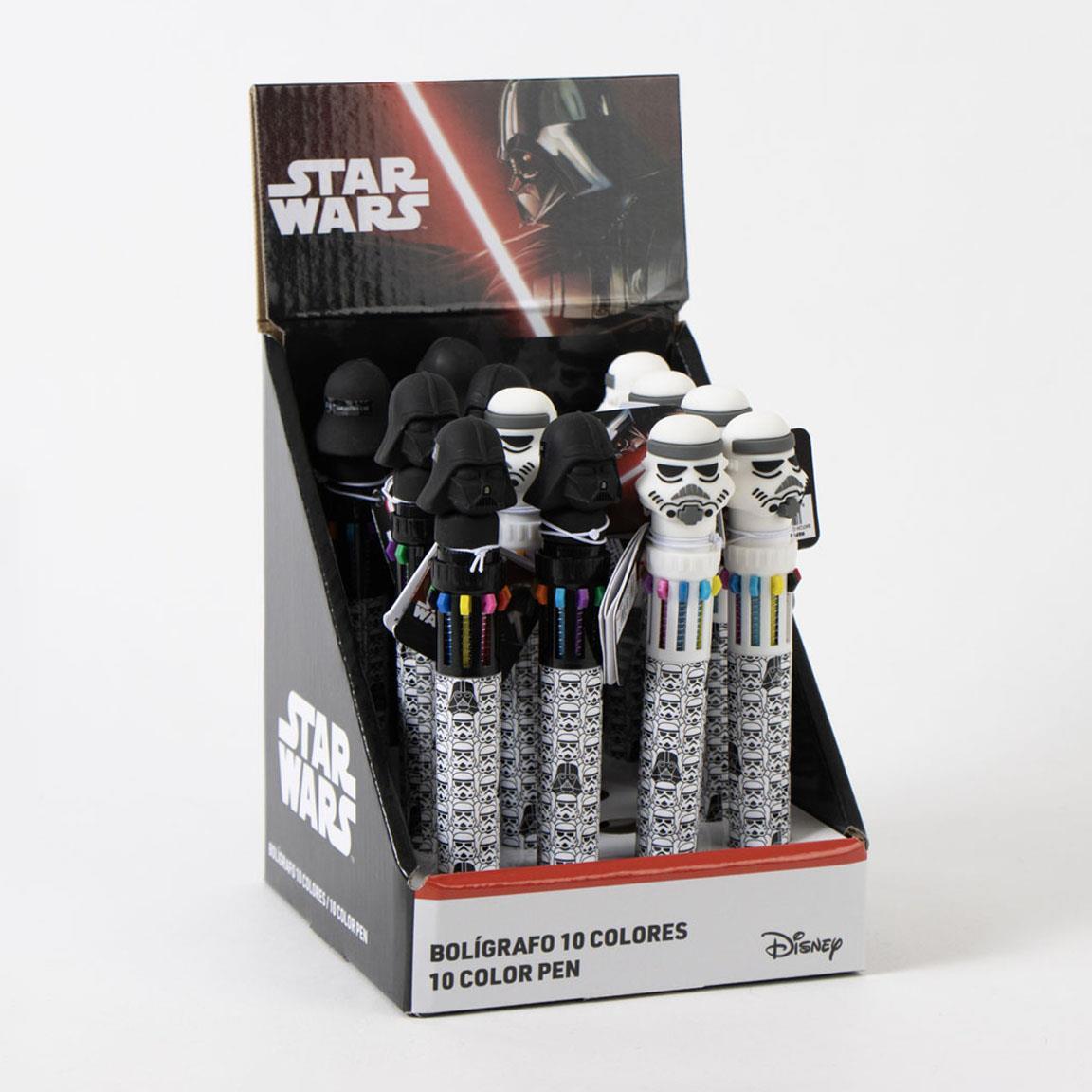 Stylo à bille Star Wars pour enfants, 10 couleurs, multicolore, noir et blanc 6/7