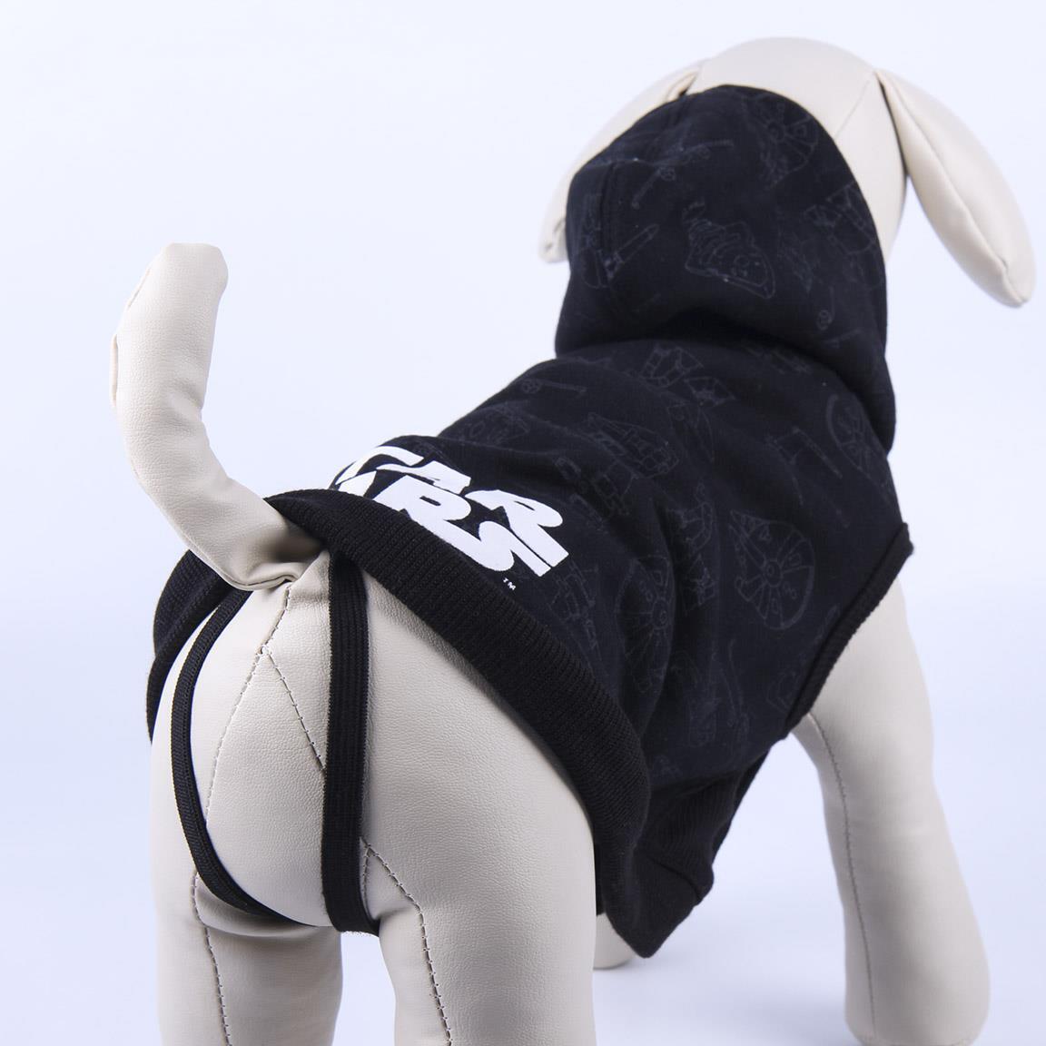 Star Wars Darth Vader Hunde-Hoodie, gebürstete Baumwolle mit schwarzer Kapuze 6/6