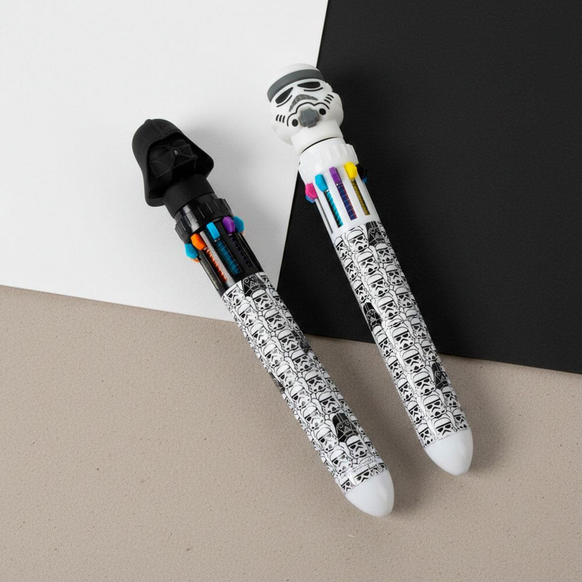 Stylo à bille Star Wars pour enfants, 10 couleurs, multicolore, noir et blanc 5/7
