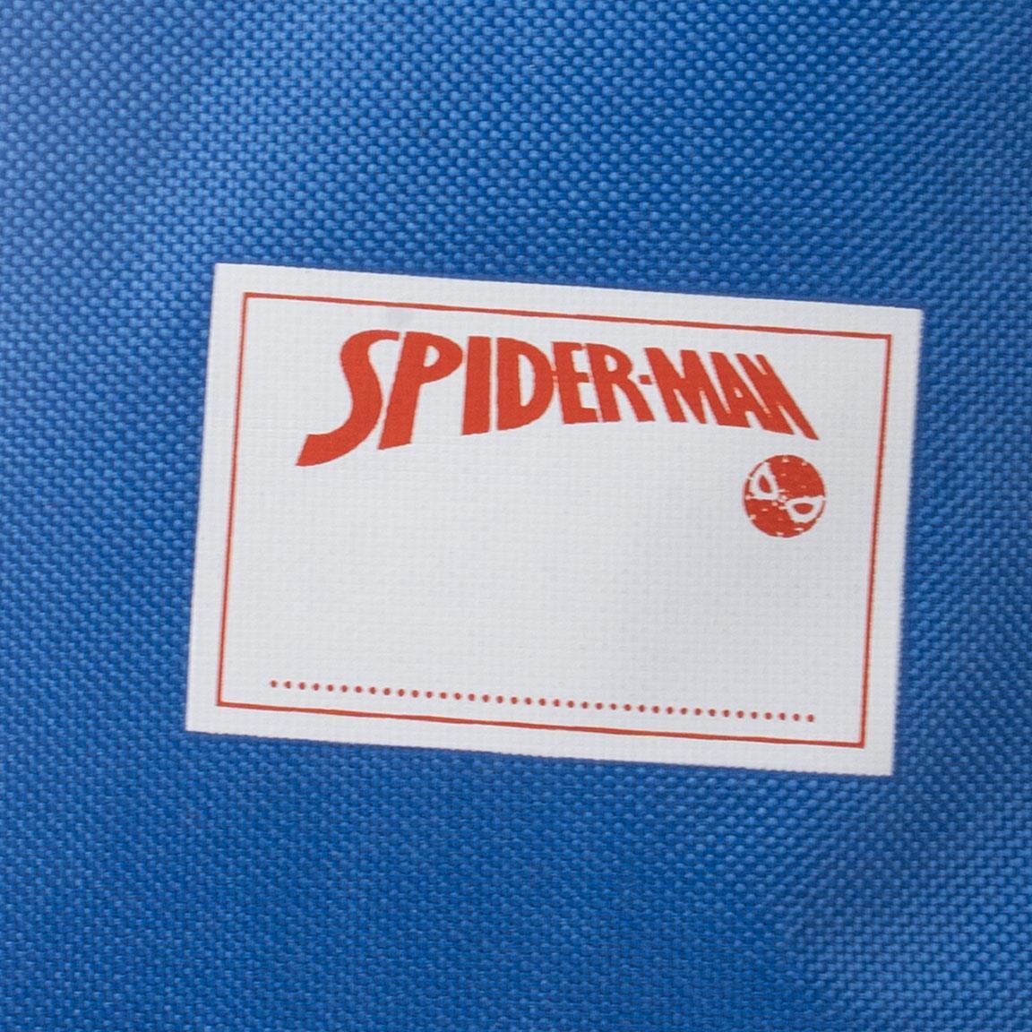 Saquito Escolar Infantil Spiderman de Poliéster con Cierre de Cordón Azul y Rojo 5/6