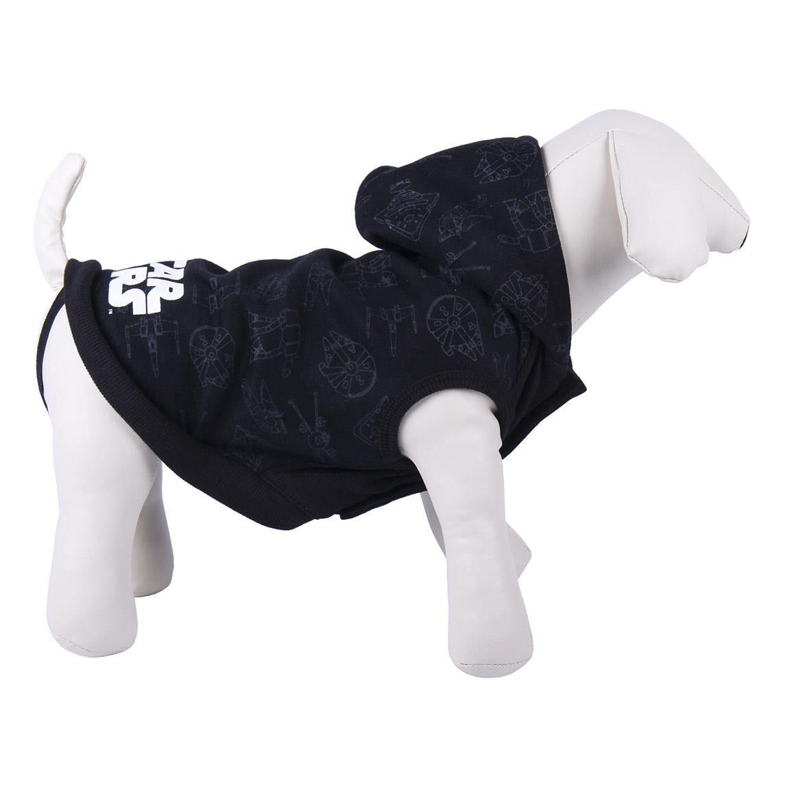 Star Wars Darth Vader Hunde-Hoodie, gebürstete Baumwolle mit schwarzer Kapuze 5/6