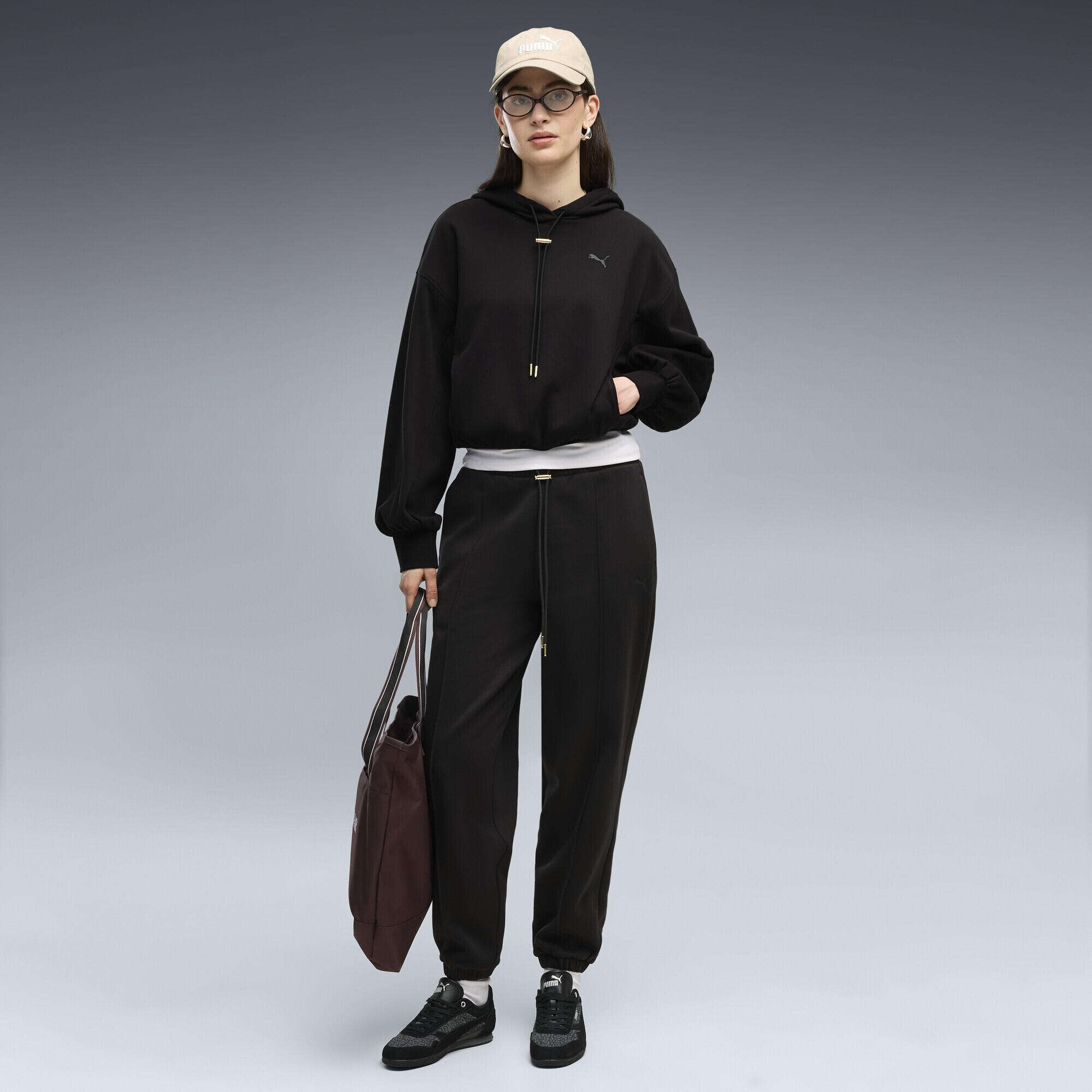 Felpa con cappuccio in pile HER dal taglio morbido da donna PUMA 4/5