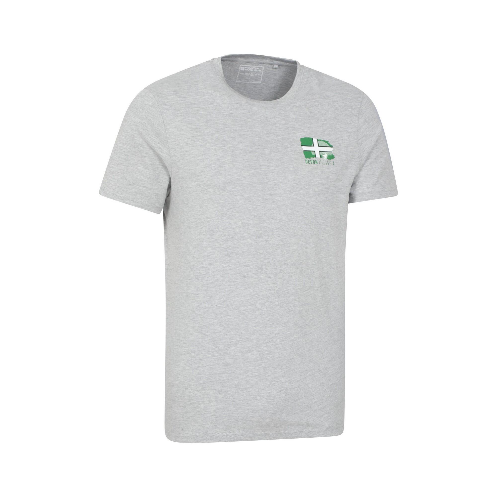 "Devon" TShirt für , leger, kurzärmlig Herren Grau 4/5