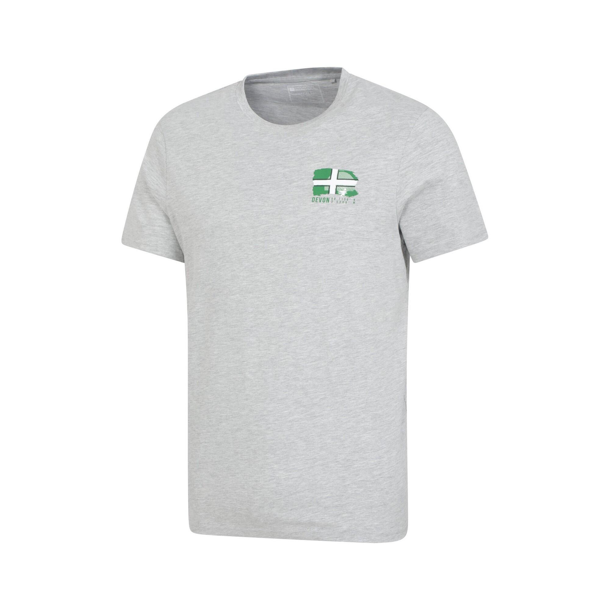 "Devon" TShirt für , leger, kurzärmlig Herren Grau 3/5