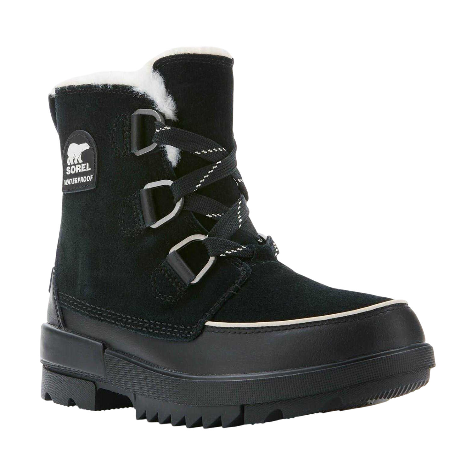 Winterstiefel für , Leder Damen Schwarz 3/4