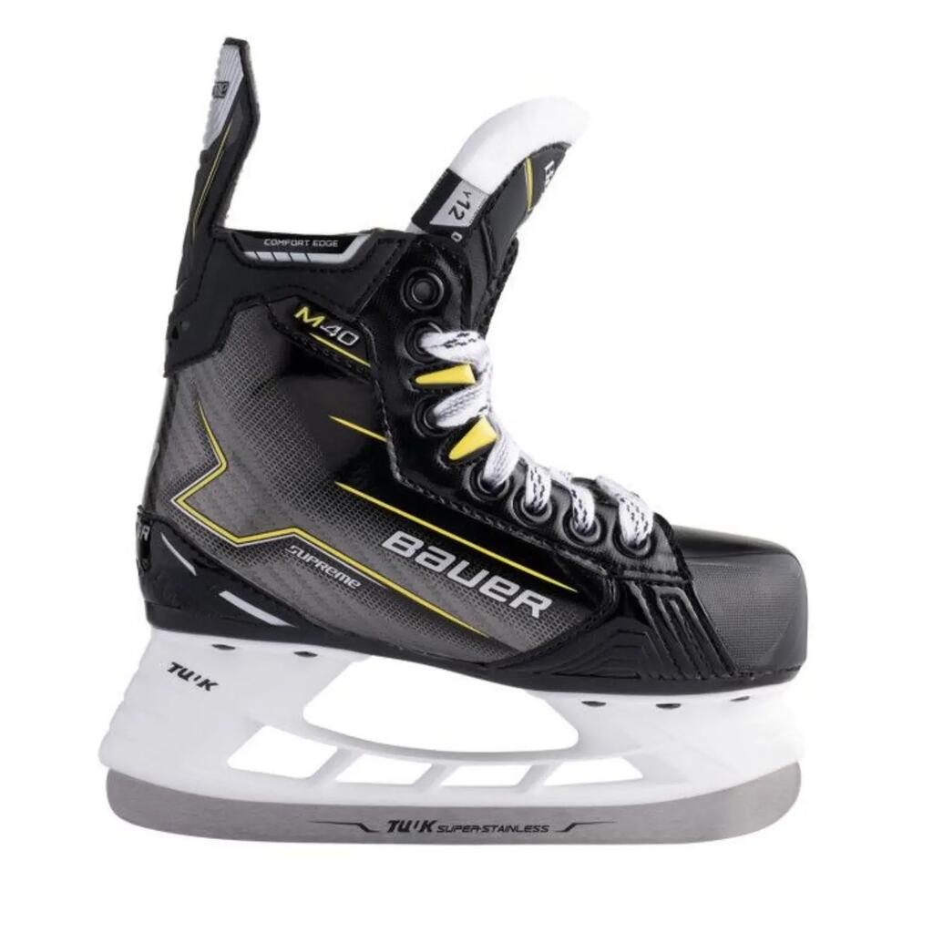BAUER Supreme M40 Youth D 12,5, EU 31,5 черни детски кънки за хокей на лед
