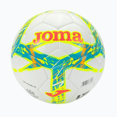 Joma dali iii voetbal turquoise bloem/koraal bloem maat 3