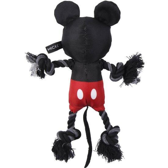 Jouet pour chien Mickey Mouse, corde dentaire avec nœuds, noir et rouge 2/7