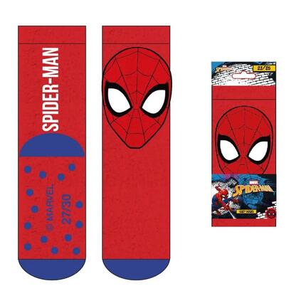 Chaussettes Spiderman confortables et antidérapantes pour enfants, en polyester