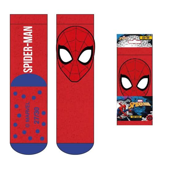 Chaussettes Spiderman confortables et antidérapantes pour enfants, en polyester