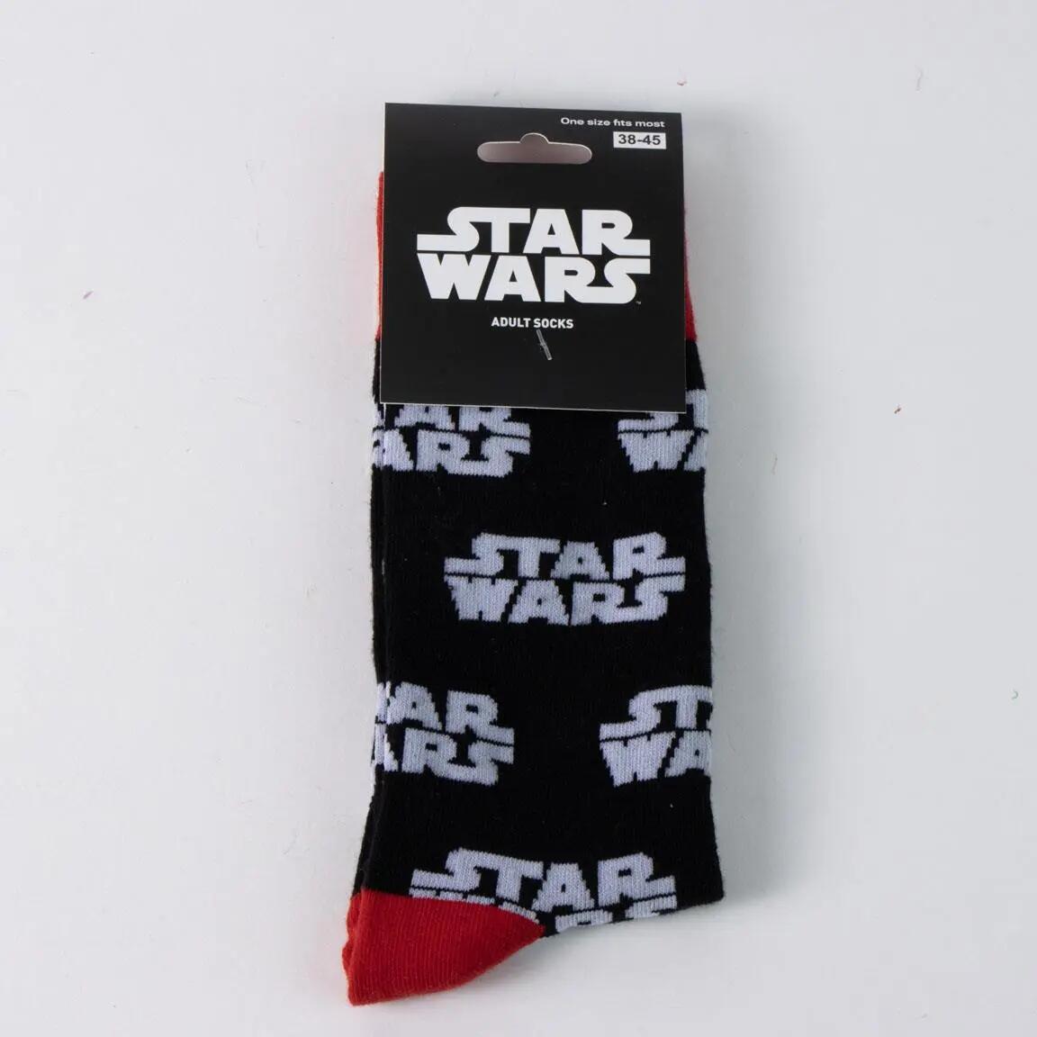 Star Wars Socken für Erwachsene, weiche und atmungsaktive Baumwolle, Schwarz 7/7